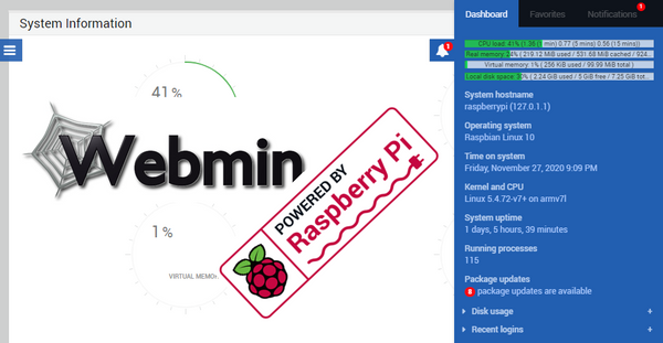Install Webmin on your Headless Raspberry Pi