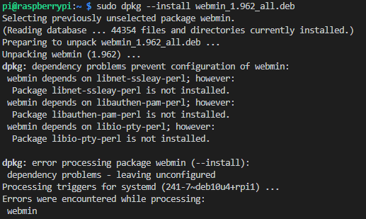 Raspberry Webmin 1 — Install Webmin on your Headless Raspberry Pi