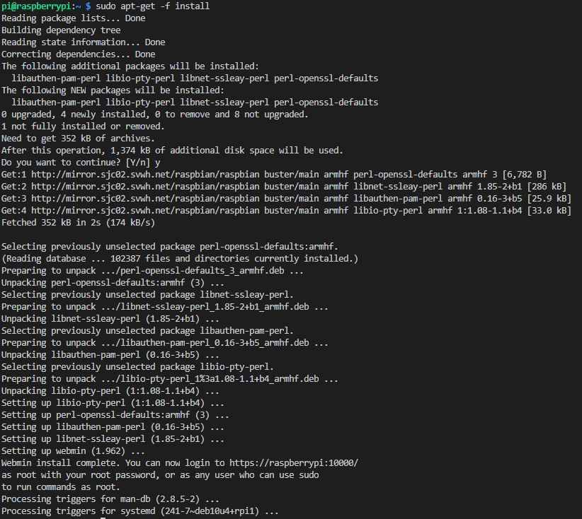 Raspberry Webmin 2 — Install Webmin on your Headless Raspberry Pi