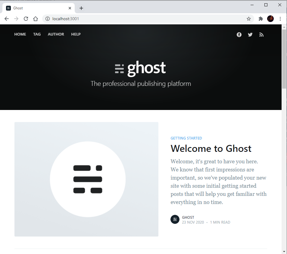 ghost blog first start — Using Docker to Edit your Ghost Blog Theme