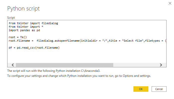Yahoo Finance MSFT Download CSV 5 — Using Python to Change Power BI's data source file