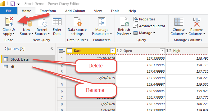 Yahoo Finance MSFT Download CSV 8 1 — Using Python to Change Power BI's data source file