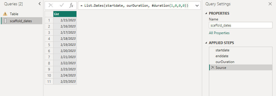 Illustration for Date Scaffolding in Power BI