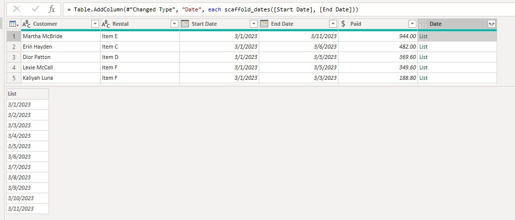 Illustration for Date Scaffolding in Power BI