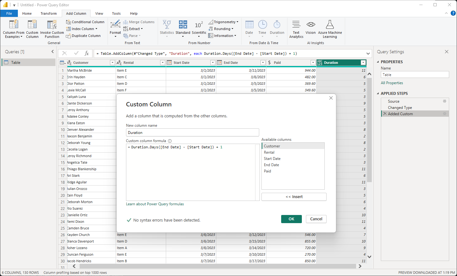Illustration for Date Scaffolding in Power BI
